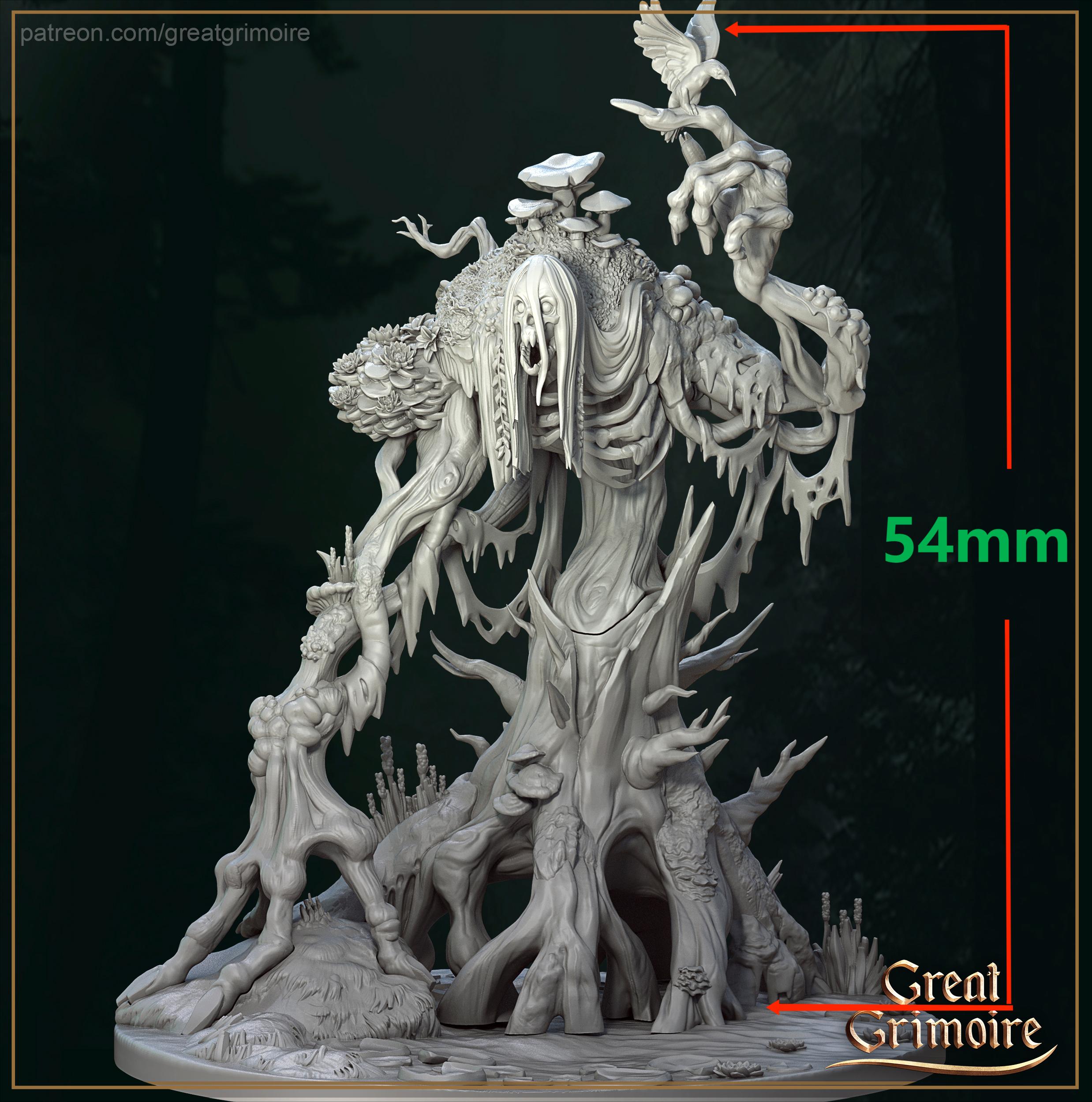 54mm 90mm The Wood Spirit Miniatures BoardGames TRPG DND: 54mm