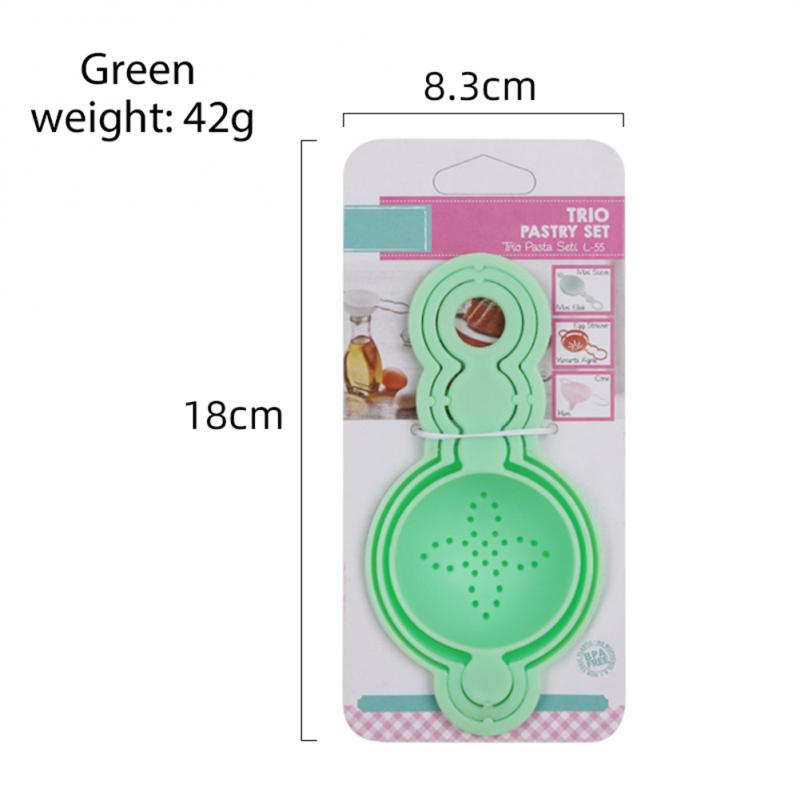 Egg White Separator Kitchen Plastic Oil Funnel Household Multi-function Pouring Wine Separation Funnel: green
