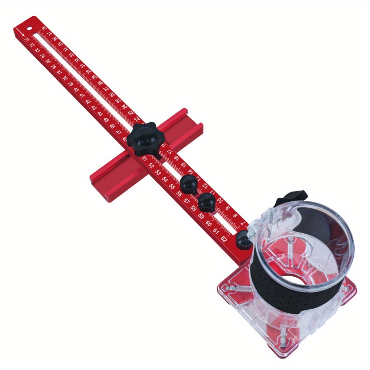 Router Circle Cutting Jig,4 in 1 Router Milling Groove Bracket-Cabinet Jig, Automatic Center Punch-Router Milling Groove Bracket: concrete grey