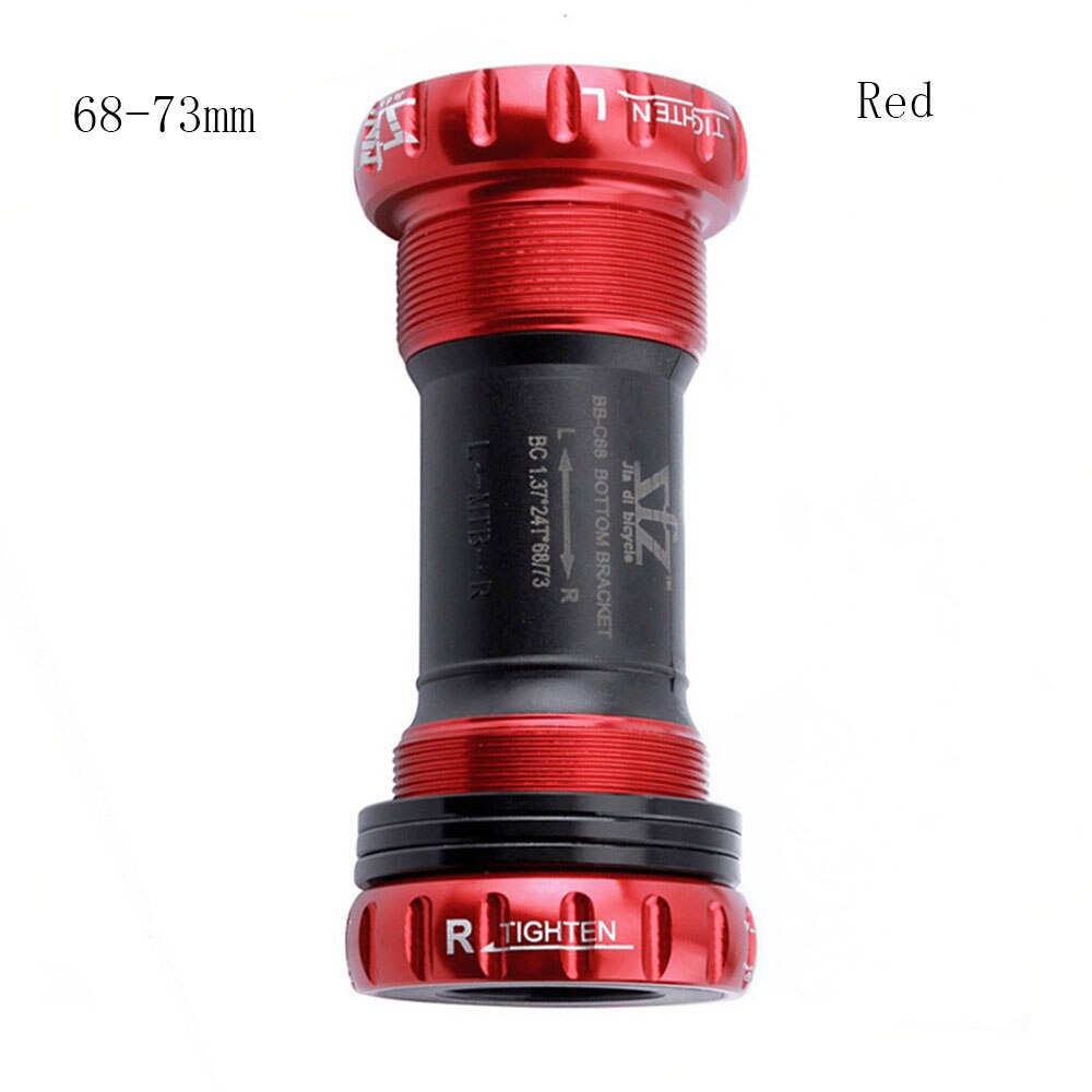 Lager Trapas Schroef Type 68/73 Mm 90-92 Mm Fiets As Mtb Racefiets Trapas Waterdichte Cnc legering Bb: Red	68 73mm