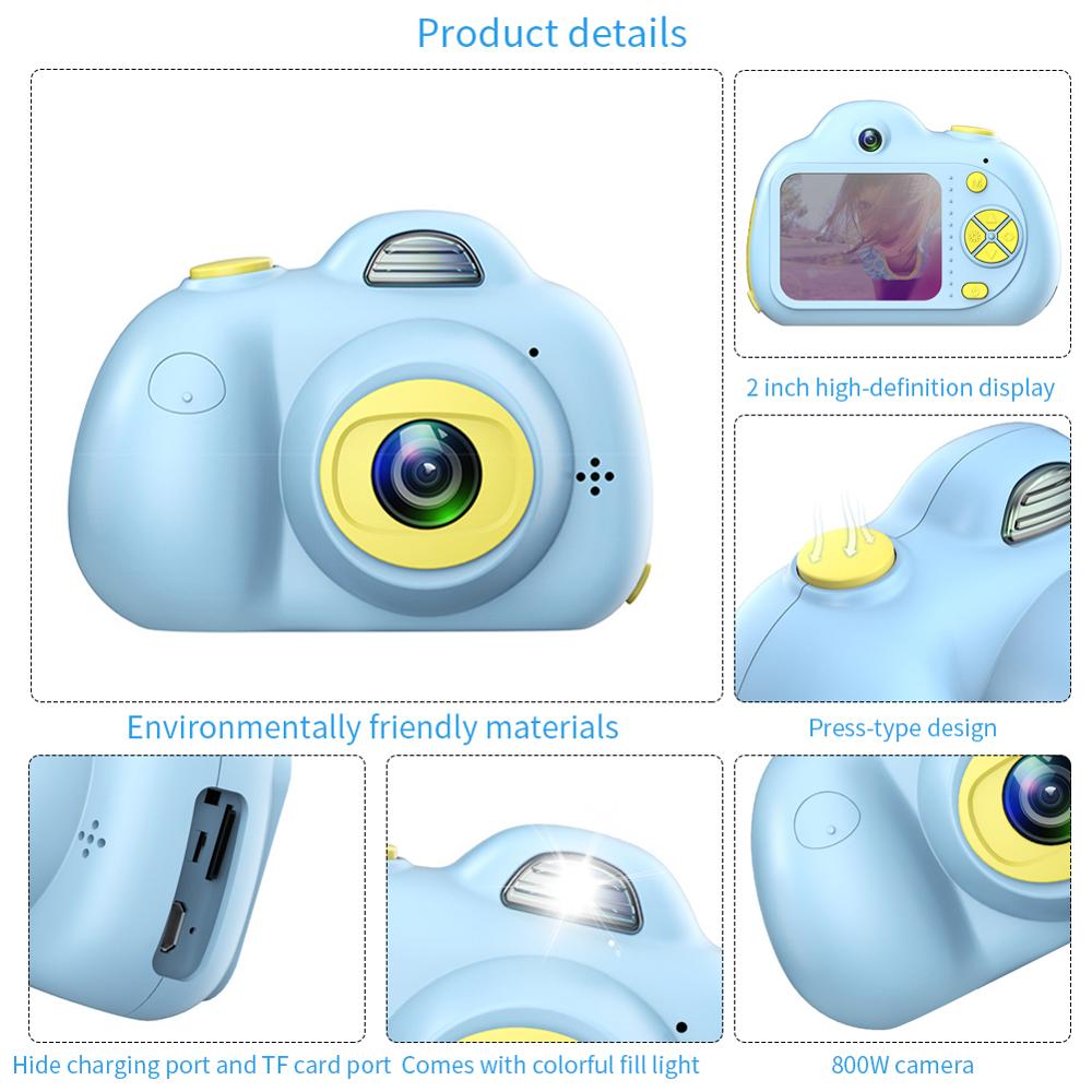 2MP 1080P digital photo Camera Baby Kids Camera Photography Decoration Children Educational Birthday Christmas