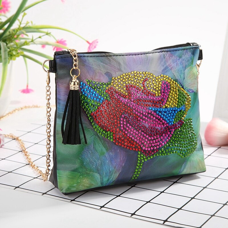 Diy diamant schilderij portemonnee schoudertas hand-diamant materiaal kit