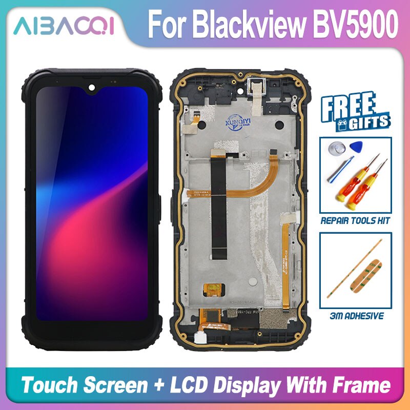 Originele Touch Screen + Lcd + Frame Vervanging Voor Blackview BV4900/BV5000/BV5900/BV6100/BV9100/BV9900/BV9900 Pro: BV5900 Black