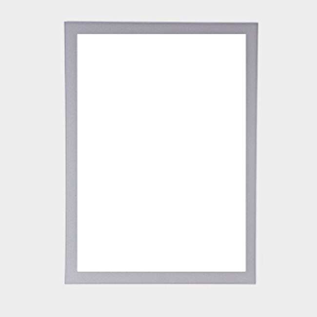 Gummi magnetisk selvklæbende rammer klistermærke guld sort sølv  a3 a4 billede foto certifikater ramme kontor butik plakat ramme: Billedramme sølv / A4 21 x 30cm
