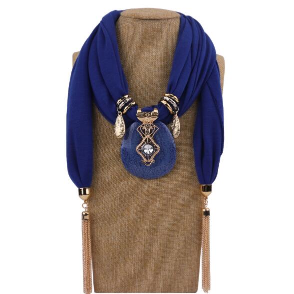 Écharpe à chaîne pour femmes, bijoux à la , collier, écharpe à pendentif, Foulard de tête, Hijab pour femmes, accessoires: style1973-2