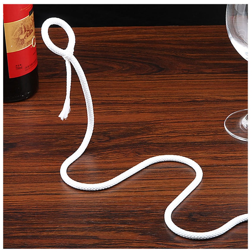 Craft Chain Wine Rack Magic 3D Suspended Alcohol Bottle Holder White Rope Wine Bottle Holder Practical Home Kitchen Bar
