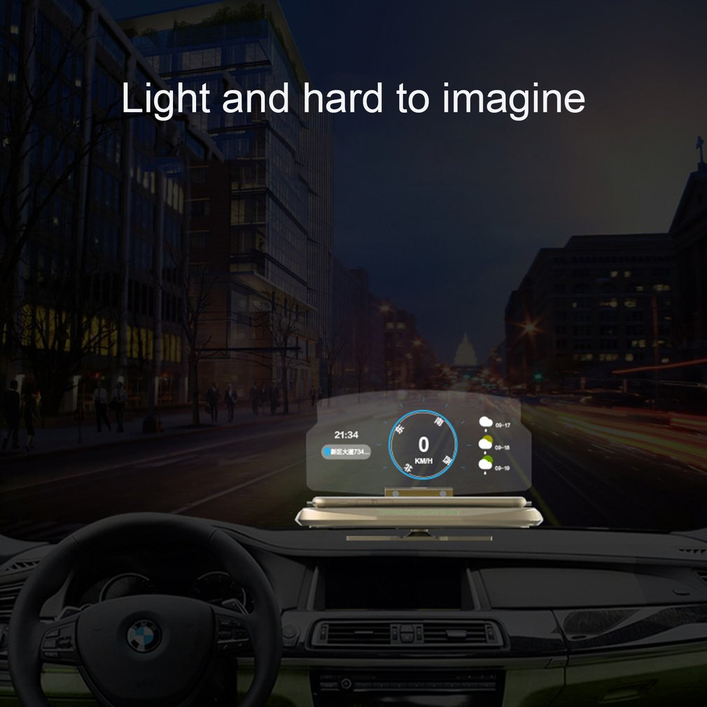 Universal Car HUD Head Up Display Mobile Phone GPS Navigation HUD Bracket For Smart Phone Car Stand Folding Holder
