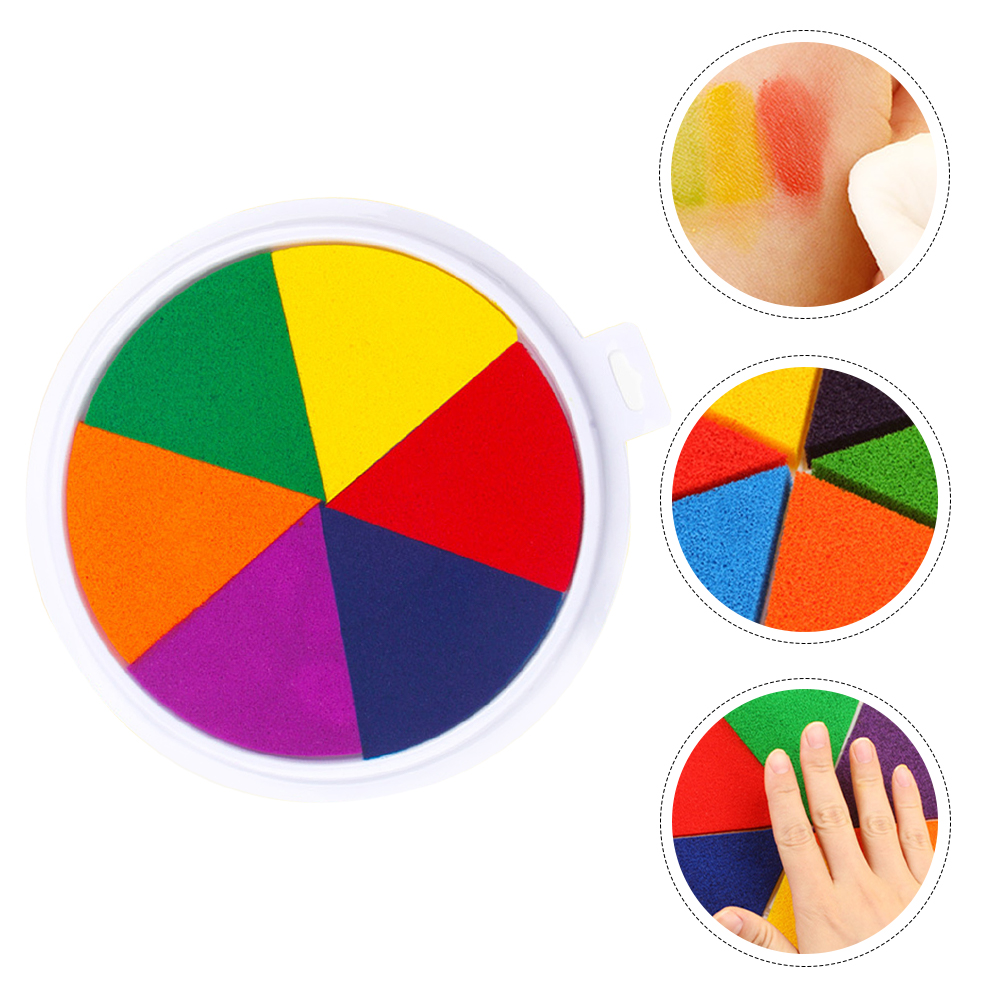 Multi-function Inkpad Portable Ink Pad Children Finger Inkpad Printing Supply