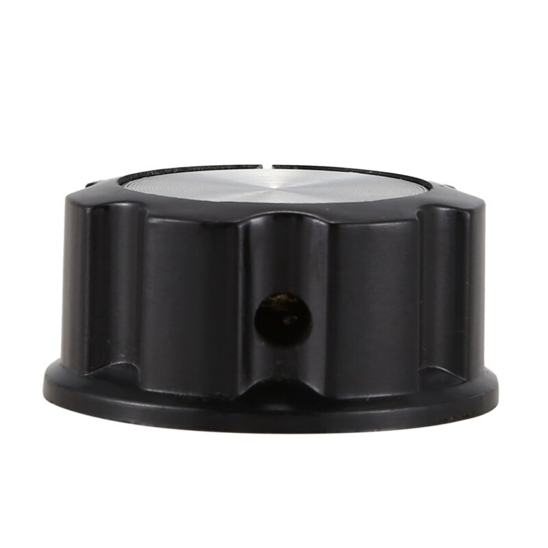 1pc sølv tone topp potensiometer volumkontroll dreieknapper 6mm skaft hull