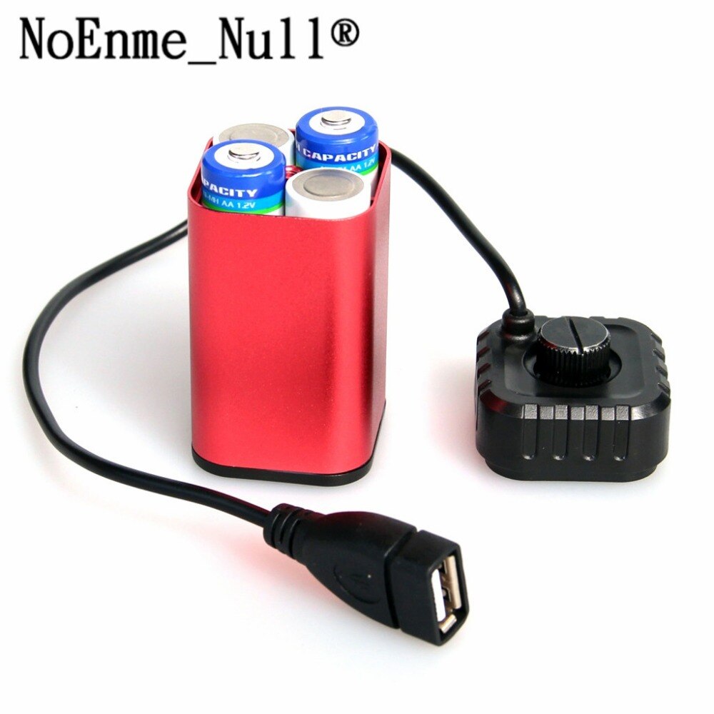 Vandtæt 5v usb bærbar 4x aa batterioplader holder kit power bank case box