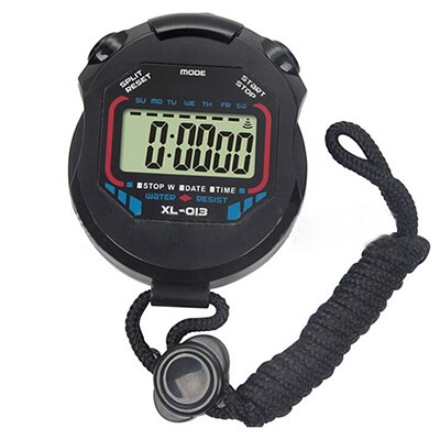 Sport Stopwatch Handheld Digital LCD Sport Stopwatch Chronograaf Counter Timer met Riem