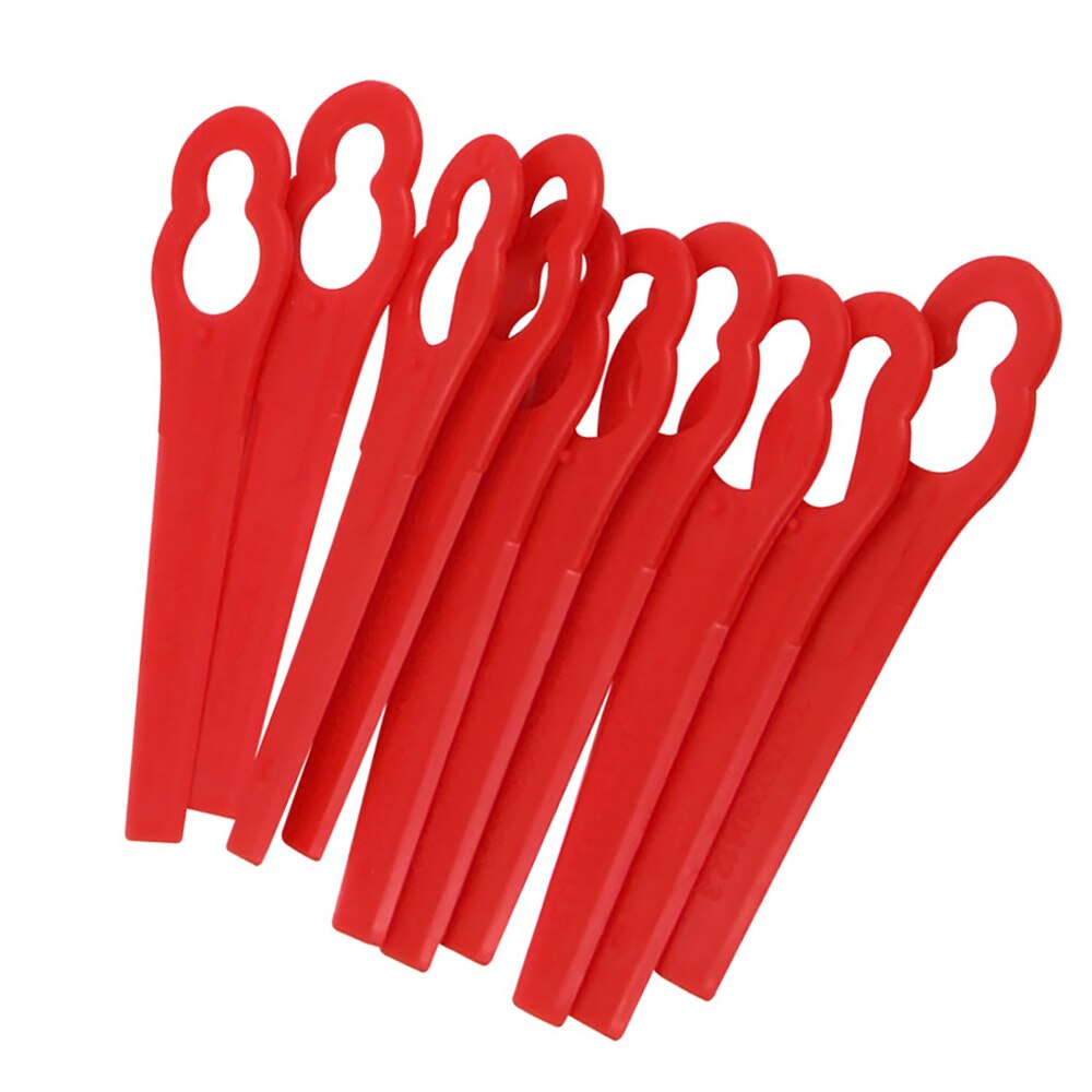 100 pièces rouge remplacer lames en plastique pendentifs Cutter pour sans fil coupe gazon débroussailleuse jardin outil accessoires