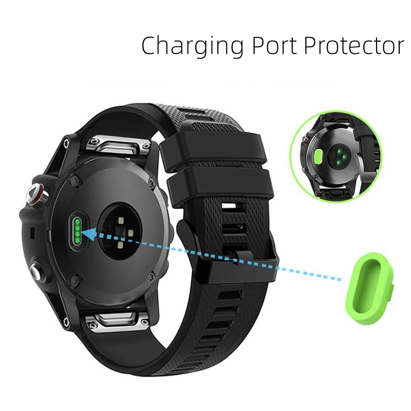 Für Garmin Fenix 7 7s 7x6 6s 6x5 5s Vorläufer 245 935 945 vivoactive 3 4 Smartwatch Staub Stecker Kappe Silikon Staubdicht Abdeckung