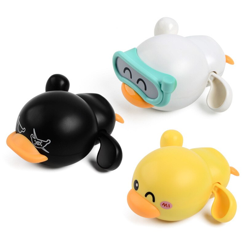 Juguetes de baño para bebé, juego de agua para ducha, grifo de goma con rueda de agua de pato, juego de rociador de agua para niños, animales, juguetes de baño de verano: M