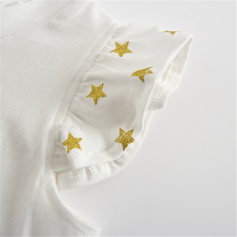 Zomer romper baby boy/meisjes eenhoorn afdrukken jumpsuit leuke kwastje infant kids overalls kinderen pyjama