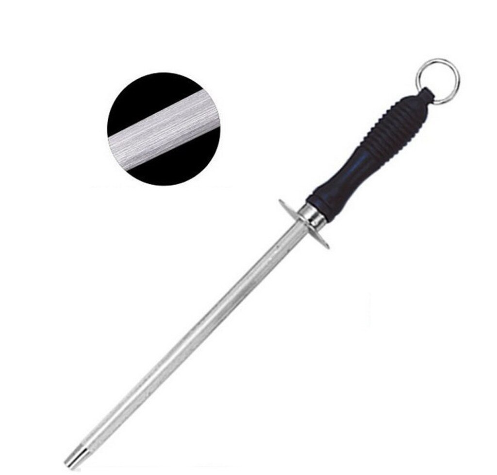 Musat-Barra de cerámica para afilar corindón para afilar, herramienta de cocina para afilar hoja, sistema de afilado de acero, 10 pulgadas