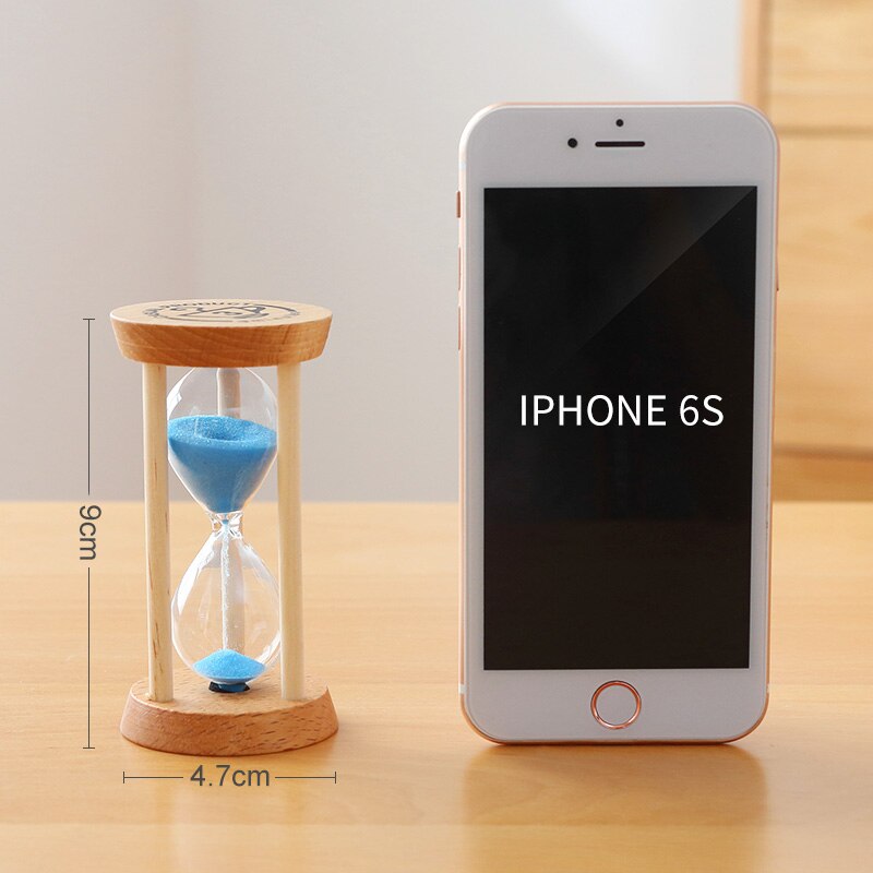 Home Decoratie Accessoires Zandloper 3 Minuten Zand Klok Horloge Glas Hout Mini 5 Minuut Douche Timer Trouwbedankjes SL-MZYX