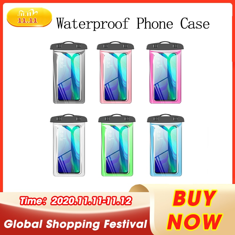 Universele Waterdichte Telefoon Case Water Proof Bag Mobiele Telefoon Anti-Water Pouch Pvc Cover Iphone Voor Huawei Samsung Mobiele telefoon