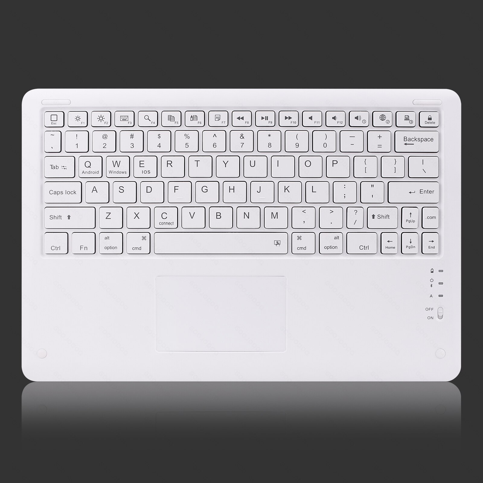 12 "bezprzewodowa klawiatura do ipada Bluetooth Pro 2020 11 12.9 Teclado Bluetooth do ipada smartfony Android ios Windows: 12 INCH white A