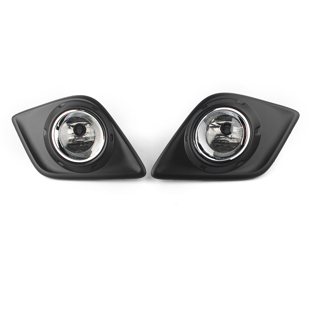 2pcs Car Front Fog Light Complete Lamps Kits w/ Frame For Toyota Hilux Revo Pickup Left/Right with Cables