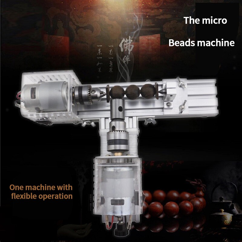 Mini Kralen Machine Mini Kraal Auto Kralen Machine Thuis Kralen Draaibank Diy Houten Kralen Houtbewerking Gereedschap