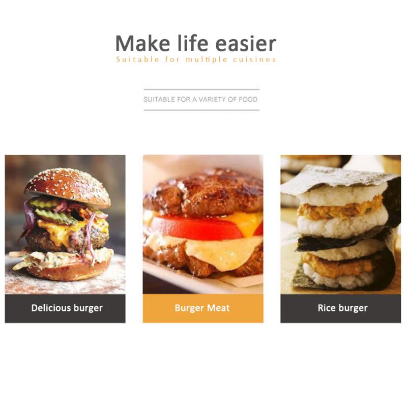 1pcs Round Shape Heavy Hamburger Press Maker Mold Non-Stick Burger Meat Beef Grill Patty Maker Mould Kitchen BBQ Poultry Tools