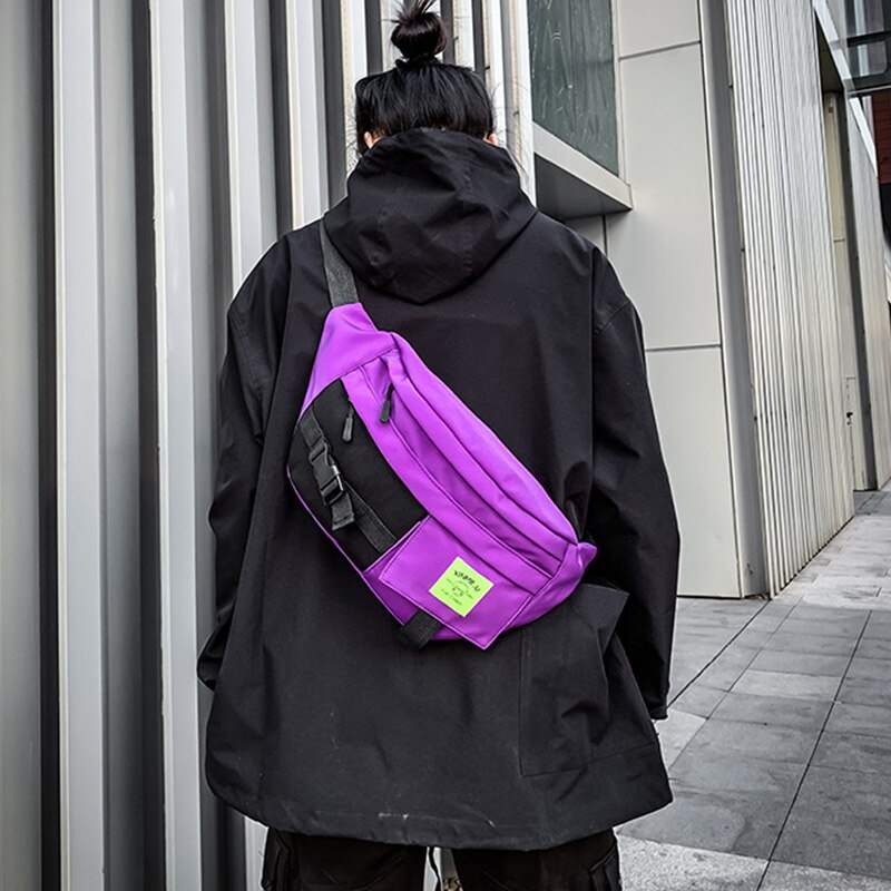 unisex Taille Tasche Große Kapazität Streetwear fanny Pack Brust Taschen Trend Hüfte hüpfen Banane Crossbody-tasche Funktionale Taille Pack ZY775