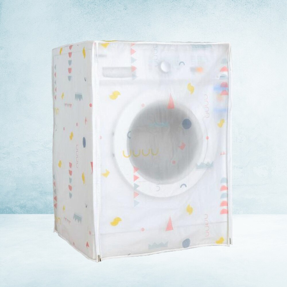 Automatic Washing Machine Cover Premium PEVA Washing Machine Case Waterproof Anti-dust Washing Machine Protector for Home (60x55