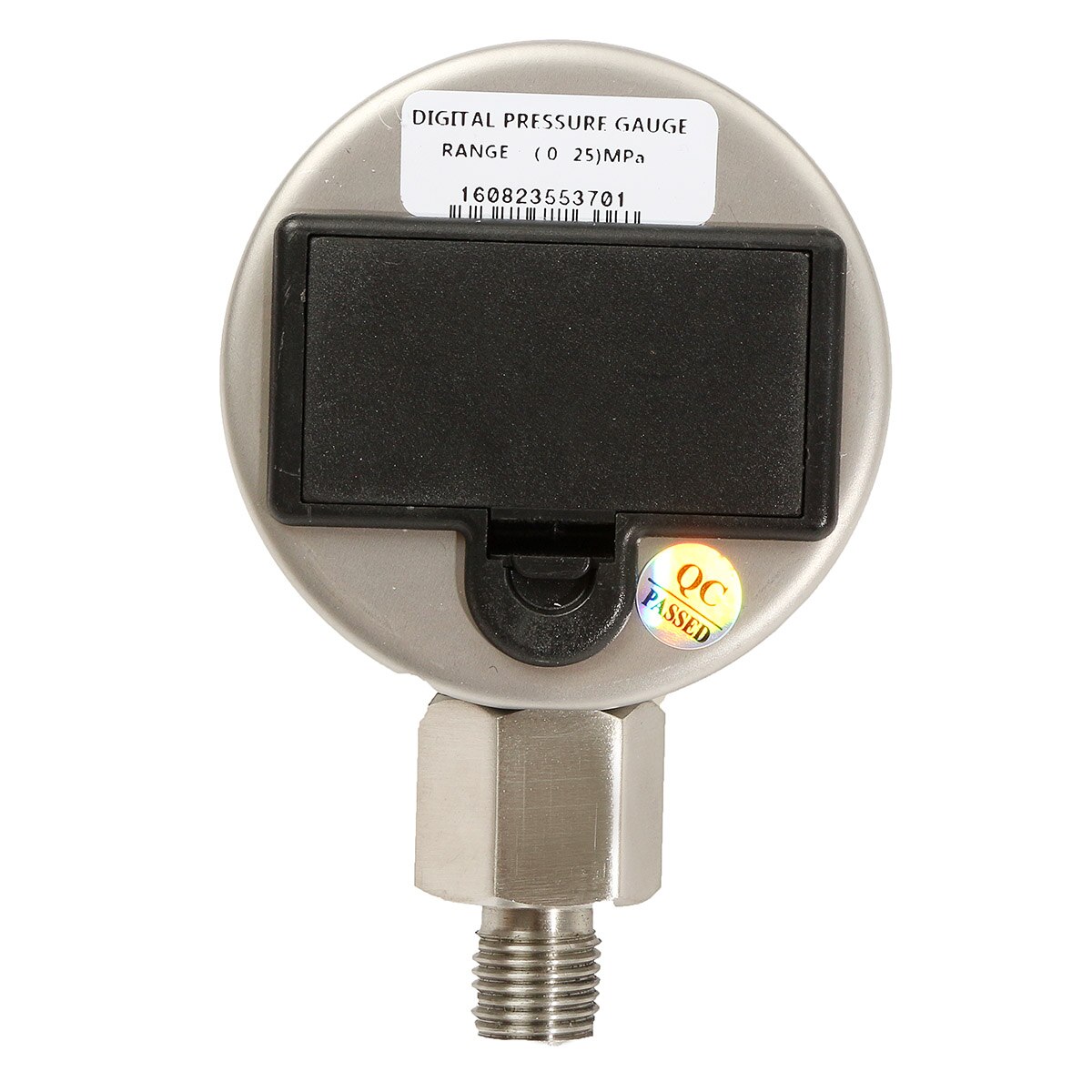 LCD Digital Display Pressure Gauge Oil Pressure Hydraulic Gauge Pressure Test Meter 3V 250BAR/25Mpa for Gas Water Oil