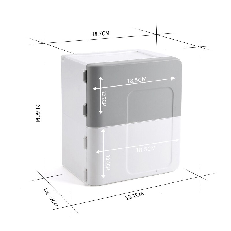 Portable Waterproof Tissue Toilet Paper Holder Plastic Wall Mounted Dispenser Organizer Storage Box Bathroom Accessory