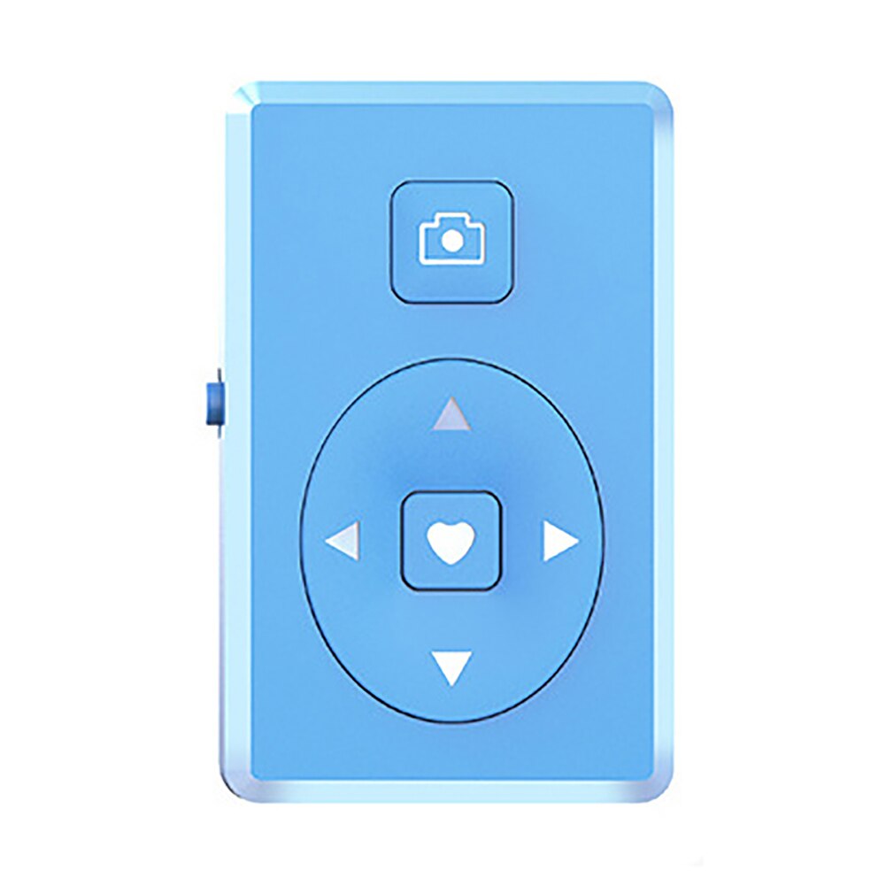 For Sports Camera Mobile Phone Remote Controller Button Video Bluetooth Smart Mini Photo Self Timer Wireless Remote For Tik Tok: Blue