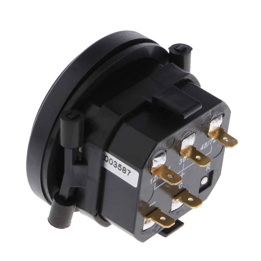 Rund led 12v 24v 36v 48v 72v batteri indikator meter måler ladestatus monitor for marinebåt golfbil scooter gaffeltruck