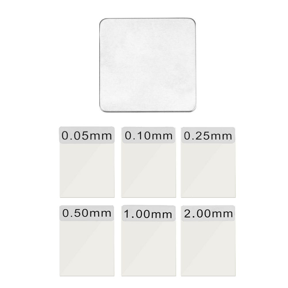 Piękna kalibracja grubości folii robić miernik grubości lakieru standardowy zestaw robić kalibracji folii robić TC100/200 i GM998: pojedynczy aluminum