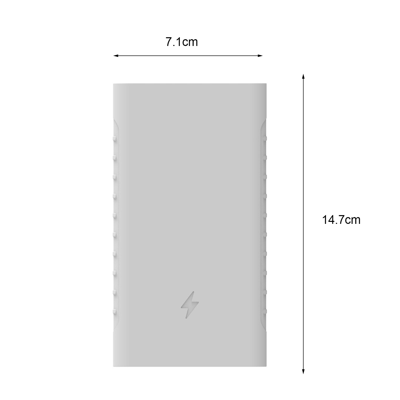 Siliconen Protector Stevige Beschermende Siliconen Power Bank Beschermhoes Voor Xiaomi Power Bank Tweede Generatie 10000Mah