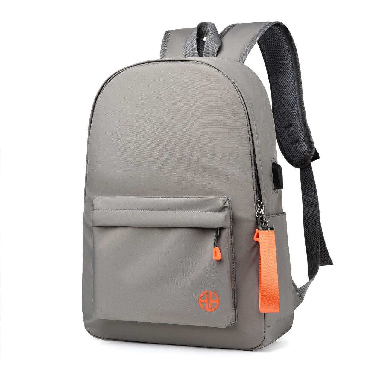 Men Backpack School Bags for Teen Boys Middle Student Casual USB Backpack Large Capacity: Gray