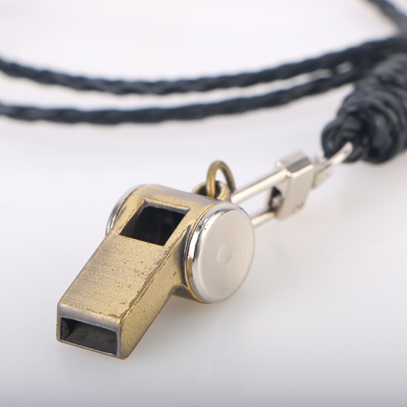 Zinc Alloy Metal Whistle Bronze Golden Outdoor Lifeguard Emergency Survival Waterproof Whistle For Birthday Christmas