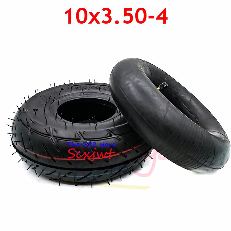Mini moto osa 10 tuumaa 10 x 350-4 sisä- ja ulkorengas 10 x 3.50-4 putken rengas mini moto 4 tuuman pyörännapaiselle skootterille