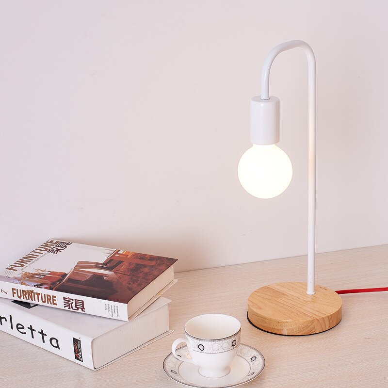 europe led bedside lamp led wood table light reading lamp bedside living room deco