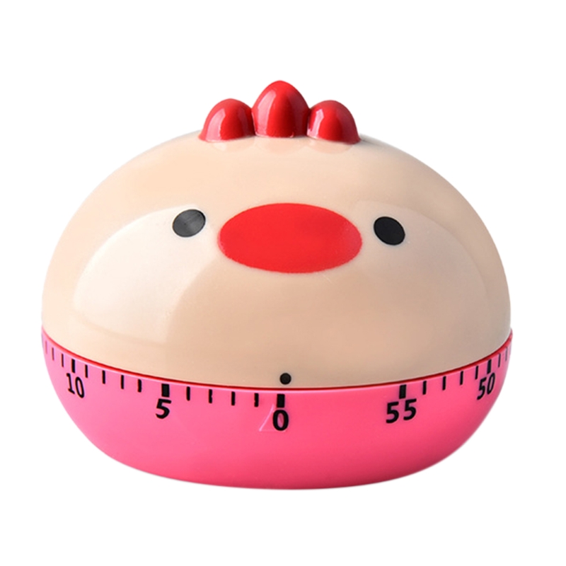 Mechanical Kitchen Timer 60-Minute Wind Up Dial 360° Rotating Cooking Timer: GRAY