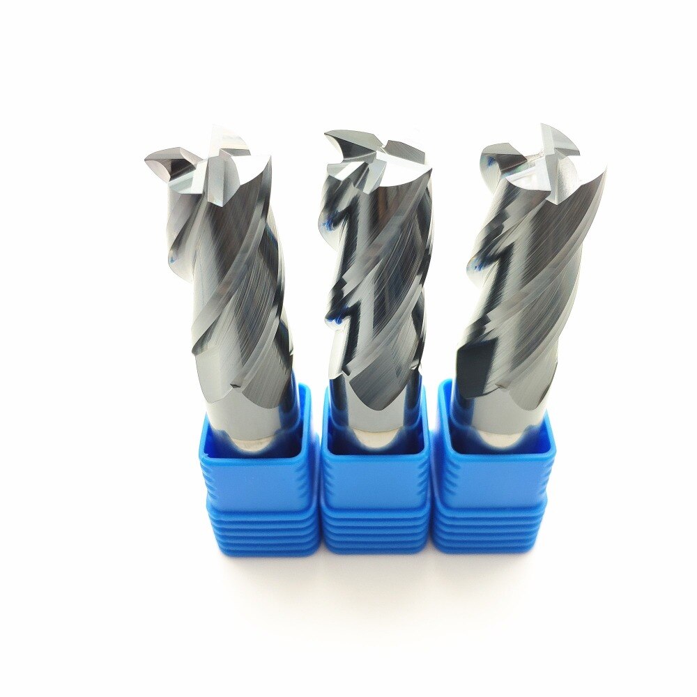End mills HRC50 1mm 2mm 3mm 4mm 5mm 6mm 8mm 10mm 12mm 4Flute PVD coated carbide tungsten carbide end mills