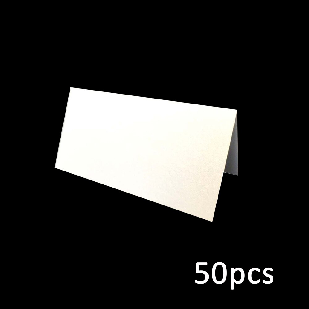 50Pcs White Kraft Paper Card Message Memo Wedding Party Thank You Cards Label Bookmarks Blank Kraft Card Word card: LHH5092