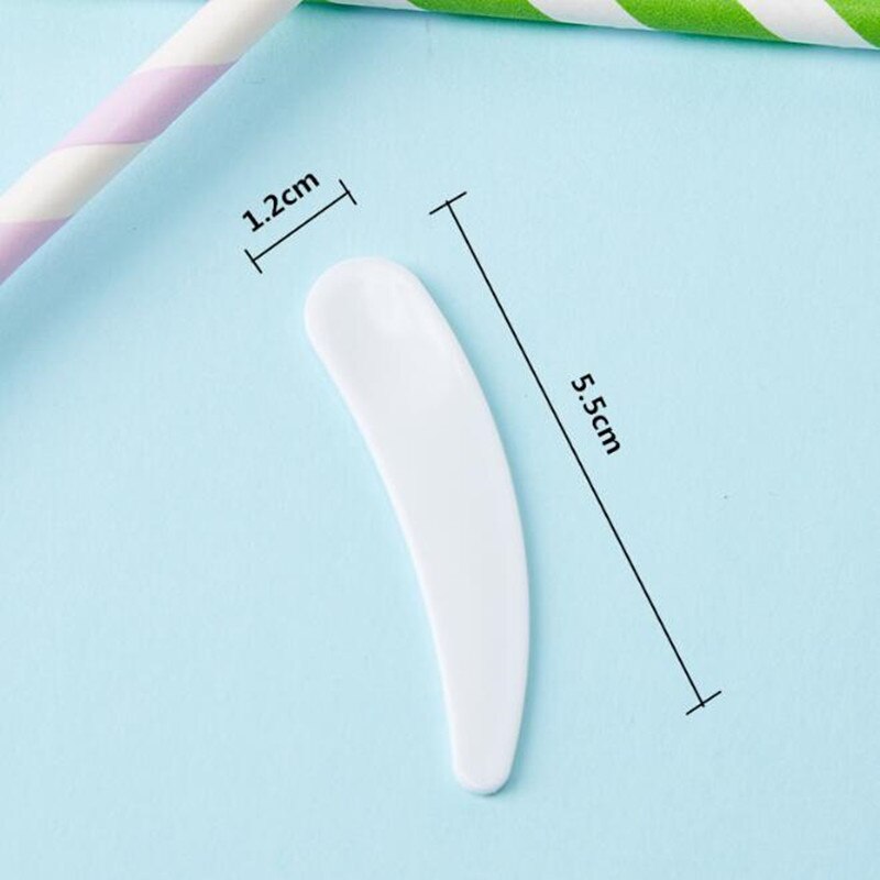 Mini spatule cosmétique pour masque de maquillage jetable, 100 pièces/lot