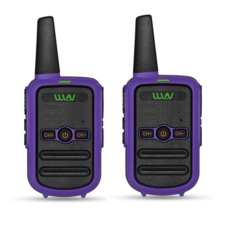 2 uds ganar KD-C52 MINI de mano transceptor de KD C52 Radio de dos vías estación de Radio-aficionado Walkie Talkie para de los niños: Purple