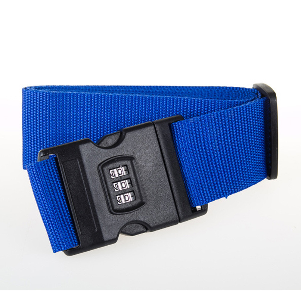 Adjustable Combination Luggage Suitcase Straps Woven PP Travel Baggage Tie Down Belt Lock 5cm x 1.83m