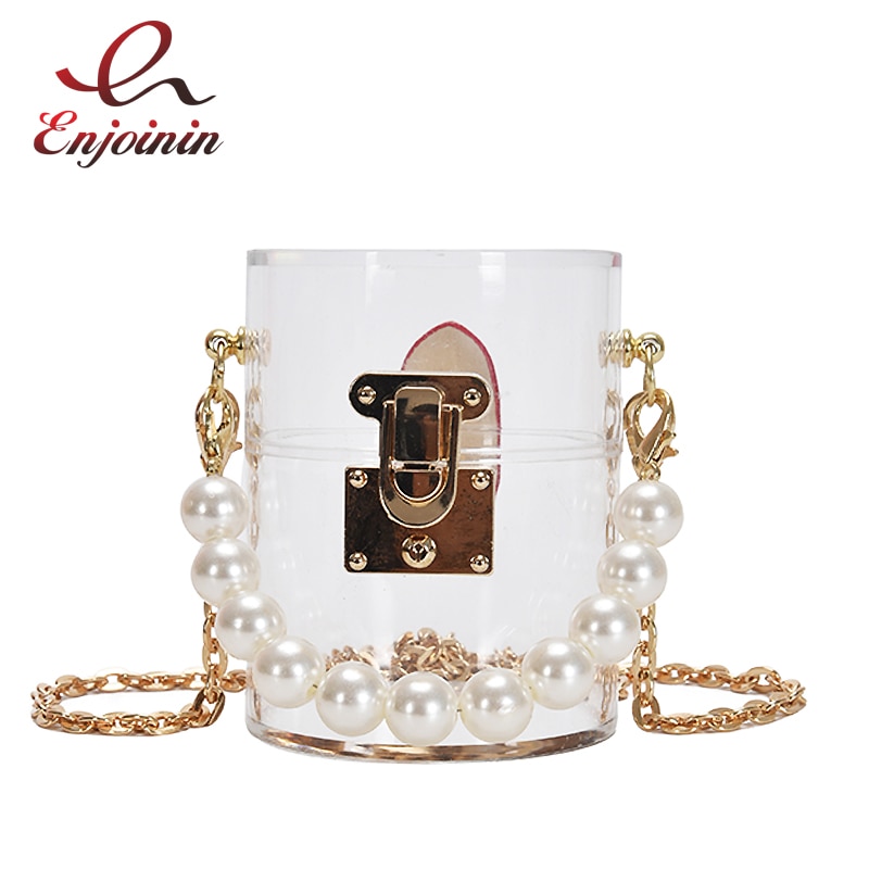 Acrylique Transparent Daisy femmes sacs à main et sacs à main Mini sac fourre-tout boîte transparente sac à lèvres dames fête pochette sac à bandoulière Bolsa