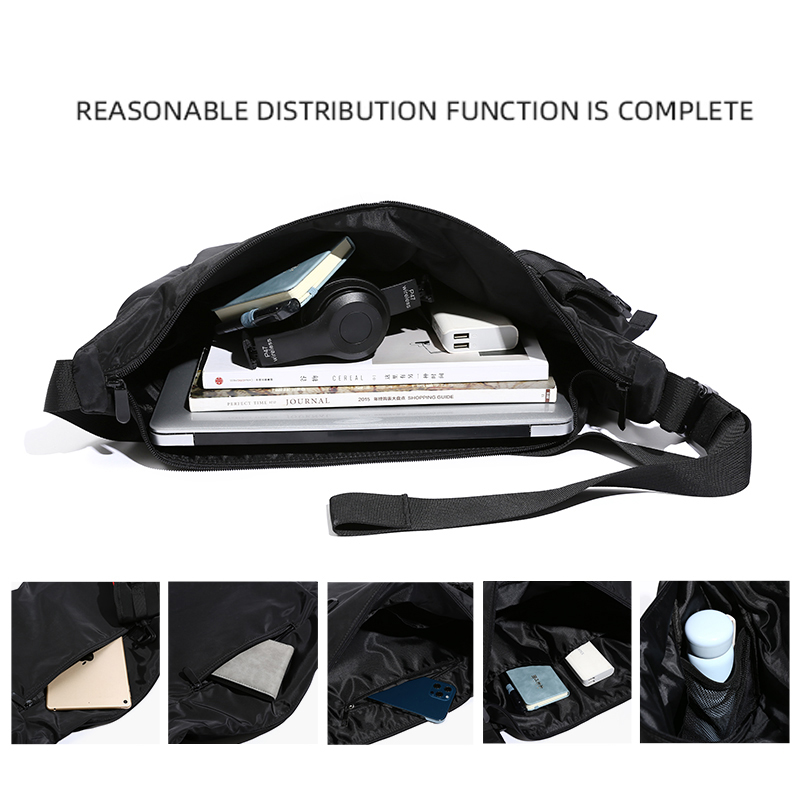 MOYYI Herren-Kuriertaschen, lässig, wasserdicht, Umhängetasche, für 14-Zoll-Laptop, Umhängetasche, Unisex, Reise-Sporttasche