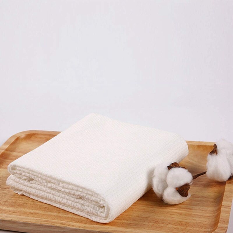 6 stuks wegwerpbadhanddoek, witte zachte badhanddoek, draagbare, ademende, dikke badhanddoek voor hotelreizen