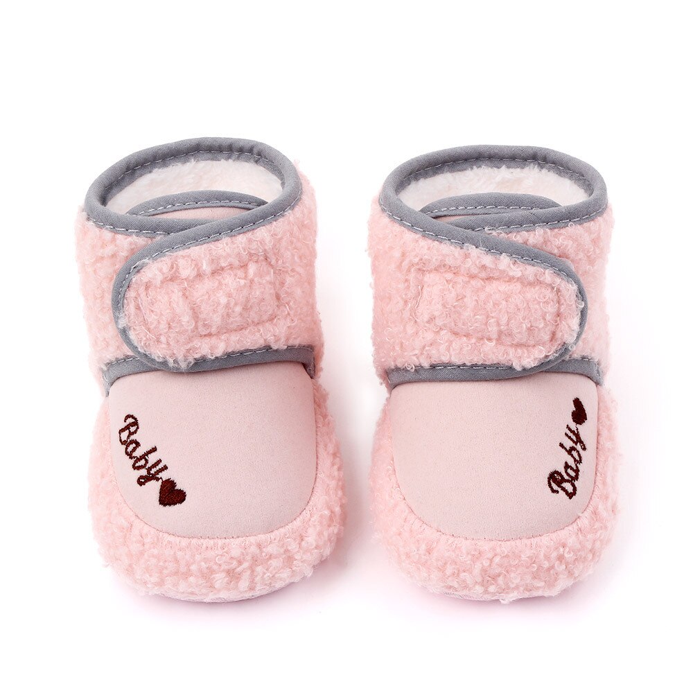 Top Brand Baby Shoes Plush Warm Winter Booties Soft Sole Toddler Booty Newborn Footwear Infant Boots for 1 Year Old Boys Shoes