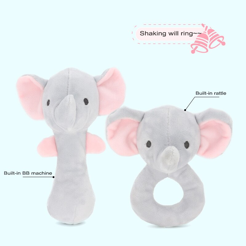 Accessoires voor kinderwagens rammelaars speelgoed voor mannen en vrouwen baby pluche stof troostende poppen 0-3-6-12 maanden wasbaar en bijtbaar