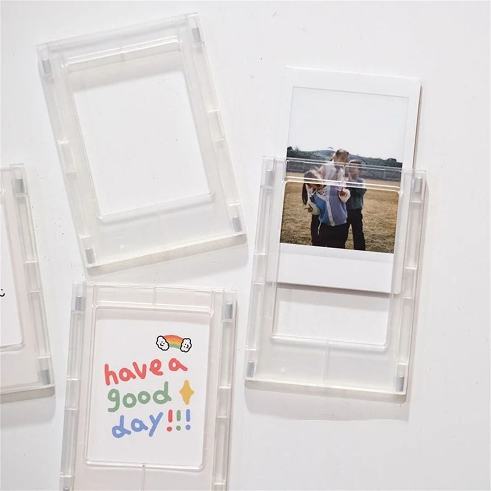 3-Zoll-Fotorahmen Magnet Polaroid Foto rahmen Mini Acryl Magnet Bilderrahmen transparente Acryl Karte Displayst änder